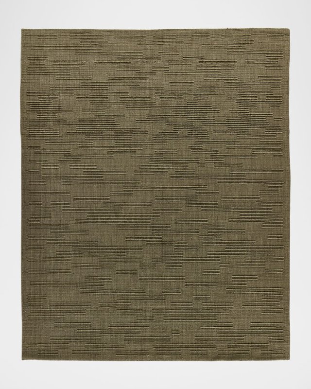 Geist Olive Hand-Loomed Rug, 10' x 14'